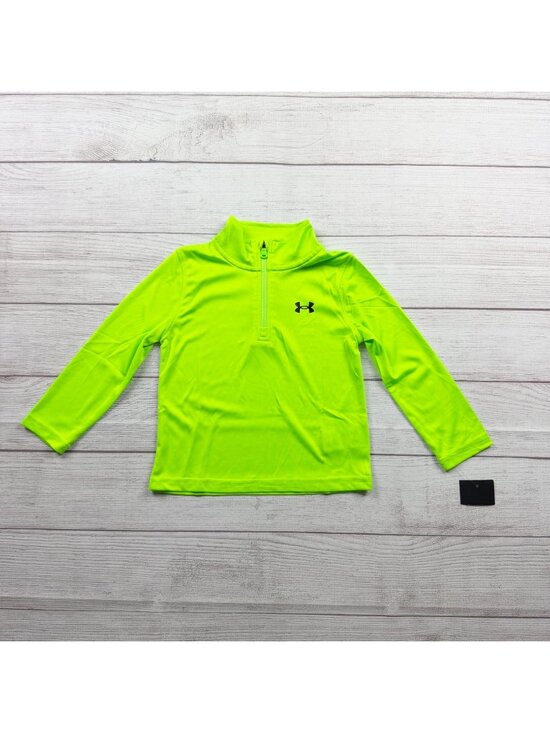 Under Armour Other - Under Armour Boys Neon Green Long Sleeve 1/4 Zip Pullover Shirt NWT 2T